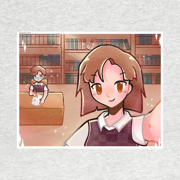 Library Selfie by franzieart